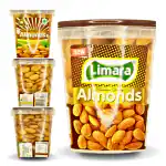 Limara California Almonds 250g Pack Air Tight Container| Badam Giri| Natural Nuts