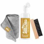 Herbal Home Shoe Care Natural Solution foam Cleaner 100 ml And Brush,Microfiber Cloth Shoe Cleaner Kit For Sneaker,Sports Shoe Cleaner Foam Spray