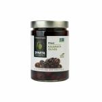 Damati Foods Sparta Gourmet Kalamata Pitted Black Olives 580gm (Product of Greece) | Pizza and Pasta Topping | Vegan and Non-GMO Verified