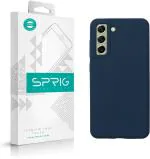 Sprig Liquid Silicone Blue Back Cover For Samsung Galaxy S21 Fe 5G