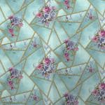 ORNER Modern Design Flower Wallpaper Walls Non- Adhesive Wallpaper | Wall Paper for Wall Decor | Wall Stickers for Bedroom (56 Sq Ft.1 Roll) Blue MOSCHINO_ALC124