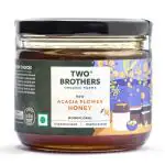 Two Brothers Organic Farms Acacia Apiary Honey, Raw Mono-Floral Unfiltered Unpasteurized 350 GMS
