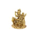 Shiv Parivar in metal antique gold finish by Handicrafts Paradise