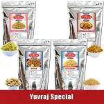Yuvraj kashmiri special mixture| Testy| Bikaneri bhujiya| All in one mixture pack of 4 ( 350 Gm X 4)
