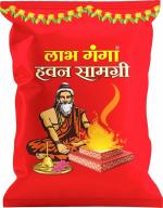 LABH GANGA Hawan Samagri |100% Pure and Natural | Mixture of Various Dried Herbal Roots and Leaves for Vedic Yagya Pujan Hawan Worship Pooja Samagri - 500gm - Pack of 3