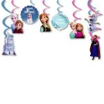 Festiko 8 Pcs Frozen Theme Swirls With Cutouts, Frozen Theme 4th Birthday Supplies