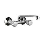 Hindware F200023CP Classik Hot and Cold Sink Mixer with Swivel Spout, Brass with Chrome Finish