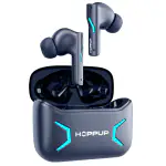 HOPPUP Predator Xo1 Gaming Earbuds with 50H Playtime,13MM Drivers,40MS Low Latency,ENC Bluetooth Headset (Blue, True Wireless)