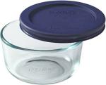 Pyrex Blue Glass Glass Strorage Bowl, 236 Ml (Pack Of 3)
