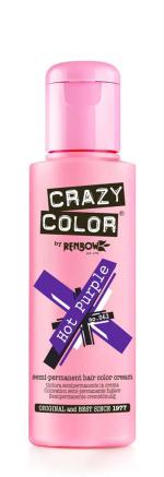 Crazy Color Hot Purple Semi Permanent Hair Colour, 10 G