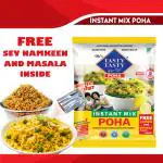 Ok's TASTY TASTY Superfine POHA Instant Mix Poha 50g With Free Namkeen & Masala Pouch Inside Pack of 4