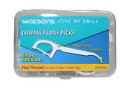 SHIVAMAX Watsons Dental Floss Flat Thread Shred Resistant 50 Picks ( THAILAND)