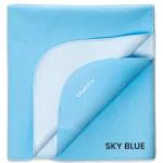 Cherilo Quick Dry Waterproof Protector Baby Dry Sheet , Large (100cm X 140cm)| Sky Blue