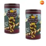 Monetta Chocolate Wafer Sticks 300g (Pack of 2)
