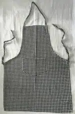 KS IMPEX Checks Design Apron Pack of 3 Assorted