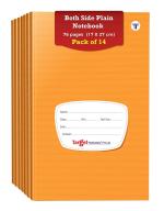 Target Both Side Plain Notebooks | 76 Pages | 17 cms x 27 cms | Pack of 14