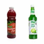 Sar Strawberry Crush 1ltr & Mint Mojito Syrup-750 ML ( Pack or 2 )