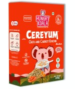 HUNGRY KOALA Oats & Carrot Khicdi Cereal Made With Natural Ingridients For Kids To Grow Healthy No Preservative Or Additives Or Maida 400 Grams Pack