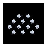 Comet Busters Beautiful Handcrafted Square White Bindis With Silver Stone (5mm) (BIN2034) Pack of 1