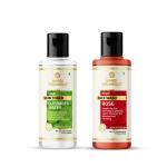 Khadi Organique Cucumber Water Skin Toner & Rose Face Wash For Skin Brightening (Pack of 2) - 420 ml