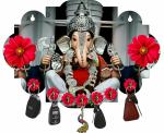 Brothers Creation Ganesha Beautiful Home Wooden Wood Key Holder (7 Hooks, Multicolor)
