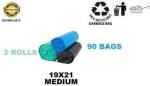 BRUZZLINE mix new disposal 03 bags medium Medium 13 L Garbage Bag (90Bag )