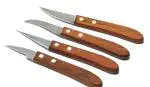 S.B.ANJALI SHALU BHAI Multipurpose Kitchen Knife Sets Carving Knife Tool Cutter Set Wooden Handle | 4 Pices (Stainless Steel)