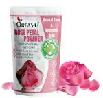 OREAYU Hand Processed Pure Natural And Organic Double Filtered Rose Petal Powder For Skin, Face Pack Mask for Fairness, Tanning & Glowing Skin, (100g)