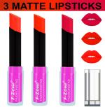 OUR BEAUTY Multicolor Soft And Smooth Touch Velvet Matte Lip Color Combo 111 (Pack Of 3)