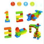 Vastate Satsun TOYS Plastic Building Blocks Toy with Wheels for Kids,Block Game 60 PCs