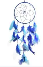 Ryme Blue Car And Wall Hanging 6 Inch And Ocean Dream Catcher Wool Dream Catcher