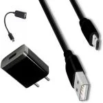 Webilla Wall Charger Accessory Combo For Xiaomi Redmi 6A (Black)