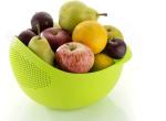 DDecora Water Strainer or Washer Bowl for Rice Vegetable and amp; Fruits (Rice Bowl) Colander (Green Pack of 2)