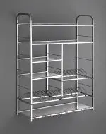 CHARMY 6 Layer Shelf Wall Mount Kitchen Utensils Dish Rack| Stainless Steel Utensil Rack/Stand (38x30 Inch)