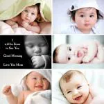 Craft Qila Set of 6 Cute baby Poster | Poster for Pregnant Women | HD Baby Wall Poster for Room Decor, CQ11 Multicolour, 8 x 11 Inch- SMALL Size