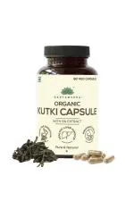 Saptamveda Organic Kutki Liver Support and Detox 60 Veg Capsules 500mg Each (Pack of 1)