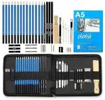 Corslet 35 Pc Art Sketching Kit Sketch Pencils Set for Artists with A5 Sketch Book