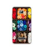 Casotec Buttons Art Design Printed Silicon Soft TPU Back Case Cover for Micromax Canvas Spark 3 Q385
