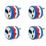 MX 3 Outlet Rotatable Conversion Plug, Multi Plug Travel Adapter ROTATABLE Upto 180 (MX-3398-4)