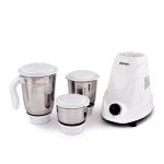 HEUSER II Mixer Grinder with Powertron Motor & Motor Vent-X Technology (3 Stainless Steel Jars, Multicolor (MIX-O) 500 Watts