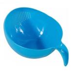 VENIK WASHING BOWL STAINER - FOR RICE,PULSES,FRUITS & VEGETABLES (BLUE, 1PCS)