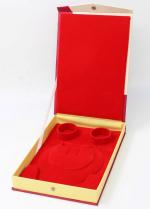 atorakushon Satin Necklace Pendant Earring Ring Bracelet Pearl Storage Holder Display Box for Wedding Engagement Anniversary Big Gift Box Cream Pack 2