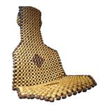 Q1 Beads LCapBlack Orthopedic Wooden Beads Car Seat Cushion for Long & Comfortable Drive Home Helps in Back Pain Relief, Provides Support & Comfort (Black Color, 1 Pc. )