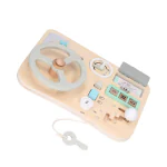 Sakuya Steering Wheel Toy Natural Wood Adventure Toy for Kids & Children Simulate Driving Car Toy Screen-Free Play Steering Pretend Adventure Toy | Educational Toy | Car Steering Toy for Kids