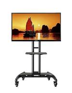 Gadget Wagon Led Lcd Tv Trolley Cart Portable Wheel Stand For 32-70 Inch Presentations, Office, Portable And Home (Black)