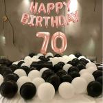 Festiko Happy Birthday Combo For Birthday Decoration And Celebration, Milestone Happy Birthday Decoration Combo (70th Birthday)