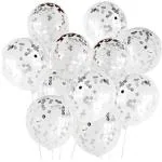 SV Traders Edge Decor Silver Balloons Bouquet for Birthday/Party Decoration
