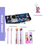 NEW EXTRAPOSH BLACK SPACE THEME GEOMETRY WITH WHOLE STATIONERY KIT FOR YOUR CHILD