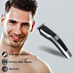 FARISHTAY AT-538 Rechargeable Hair Beard Trimmer for Men Trendy Styler HTC Trimmer Stainless Steel Sharp Blade Beard Shaver (Black)