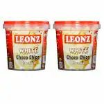 Leonz White Choco Chips Premium for Decoration of Cakes and Ice Creams 100g (Pack of 2)
